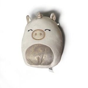 NWOT Squishmallows White and Gold Unicorn Small/medium